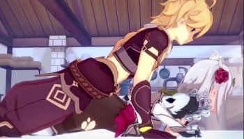 Noelle Gives Aether An Intense Hardcore Screwing - Genshin Impact Nasty Scene Hd